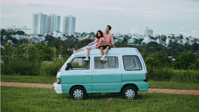 a small camper van